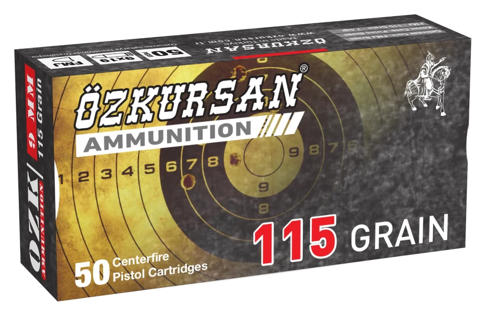 Ozkursan 9x19 mm 115 Grain FMJ image